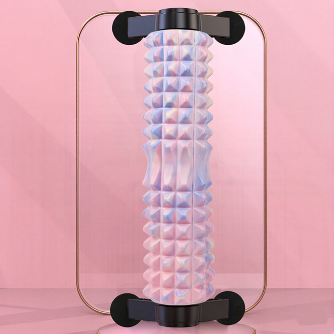 EVA 스탠드 3D 지압 마사지 폼롤러, 1개, 위장색