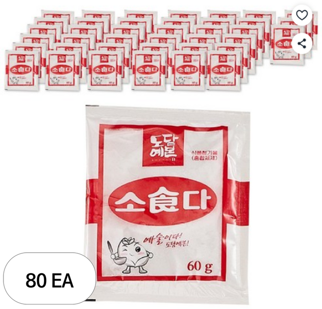 초야식품 담울 식소다, 60g, 80개