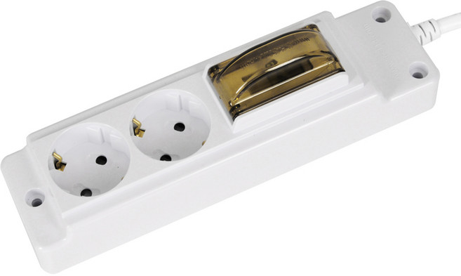 현대일렉트릭 고용량 멀티탭 전기난로 에어콘 히터용 배선 2구 1.5m, 1개