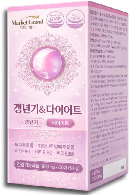 갱년기 열감 여성 호르몬 다이어트 체지방 체중 관리 영양제, 1개, 60정 - 쿠팡