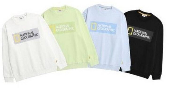 내셔널지오그래픽 아라얀 베이직 빅로고 맨투맨 티셔츠 N231USW020 139974