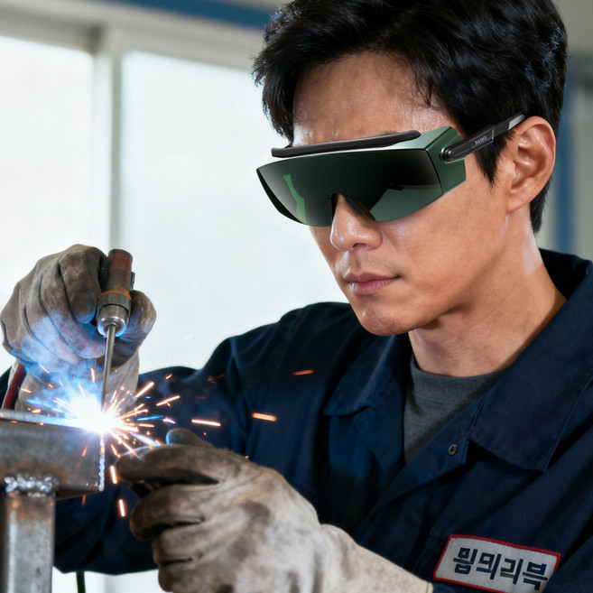 RAUOJOS 보안경 작업 보안경 워터밤 고글 김서림방지 방수의 고글 ROS-OTG001, 초록의, 1개, 초록의 렌즈