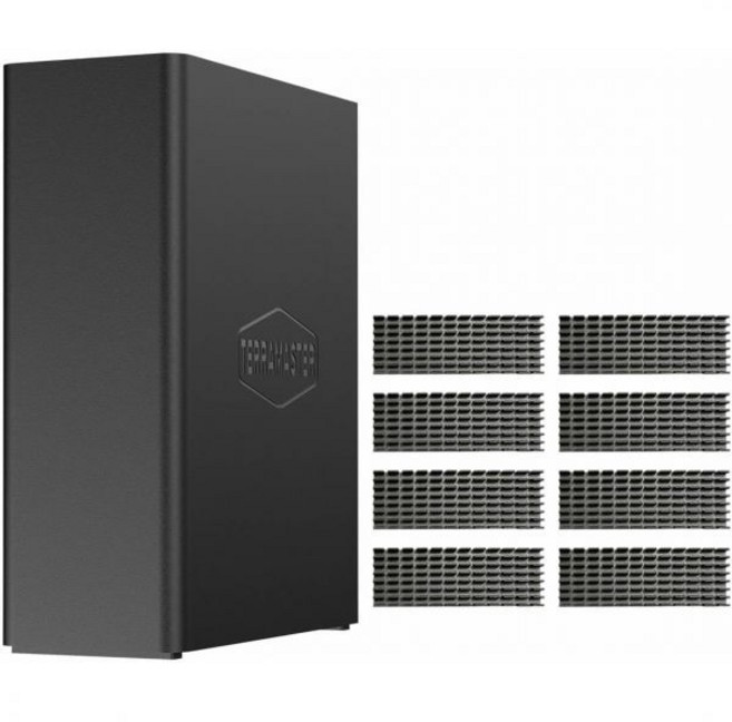 TERRAMASTER 테라마스터 F8 SSD NAS 저장장치 - 8베이 전 서버 N95 쿼드코어 CPU 8GB DDR5 RAM 10GbE 포트 8개 방열판 포함 손바닥 크기의, F8 SSD Plus, 1개