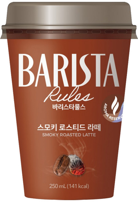 바리스타룰스 스모키 로스티드 라떼, 250ml, 11개