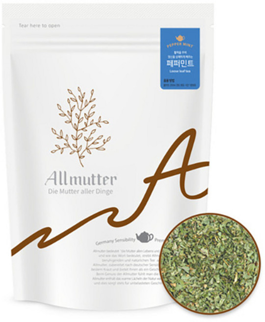 알뮤터 페퍼민트 허브 잎차, 57g, 1개입, 1개