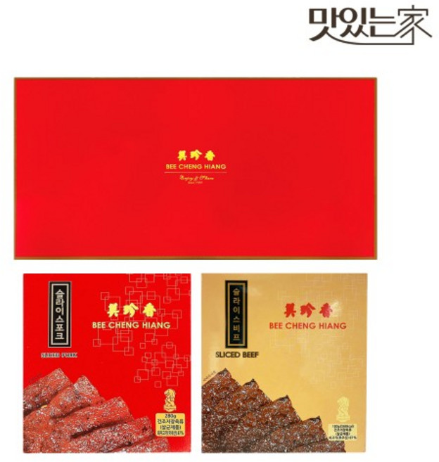 비첸향 슬라이스 기프트세트 (포크 280g+비프 180g), 1개