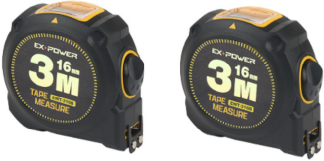 이엑스파워 원도우 오토락줄자 3m x 16mm, 2개