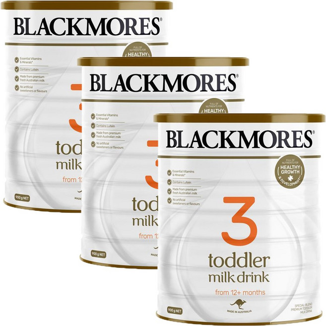 블랙모어스 토들러 밀크 드링크 3단계, 3개, 900g