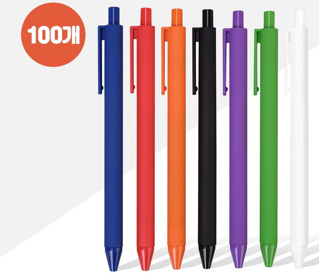 니들파스텔라바 볼펜 (0.7mm) X 100개 uts3+1bKo, 초록, 본상품선택