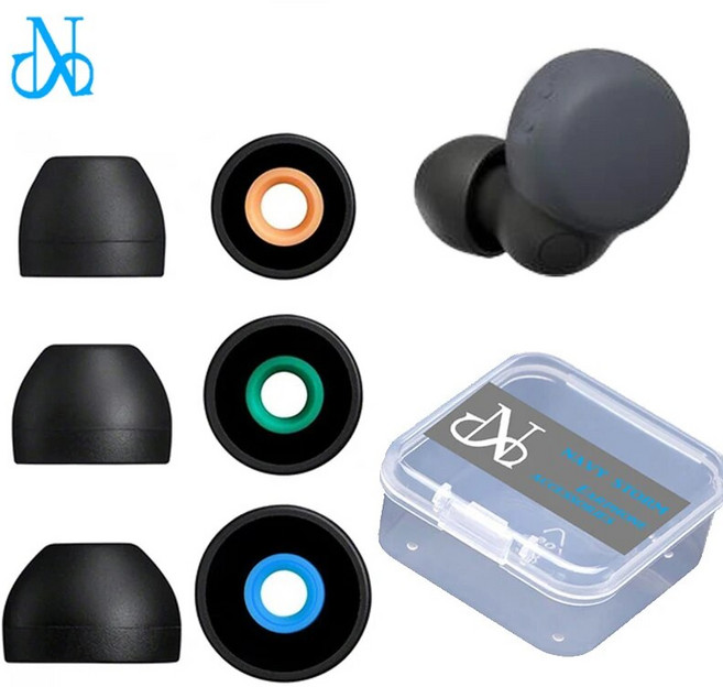 소니 링크버드 S 진정한 무선 소음 차단 이어폰 이어팁 소프트 실리콘 이어 버드 이어 젤 WFLS900N/B 3 쌍, 2.Large 3 Pairs, 1개