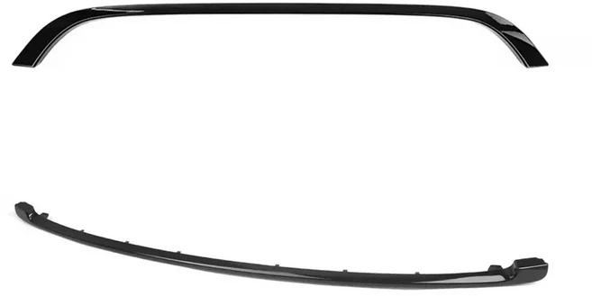 BMW 미니 쿠퍼 S & JCW R55 R56 R57 R58 R59 차량용 프론트 범퍼 메쉬 센터 그릴 몰딩 트림 스트립 스티커, 01 Glossy Black