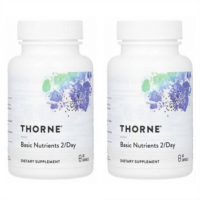 쏜리서치 1+1 기초영양소 60캡슐 종합비타민 투퍼데이, 60정, 2개