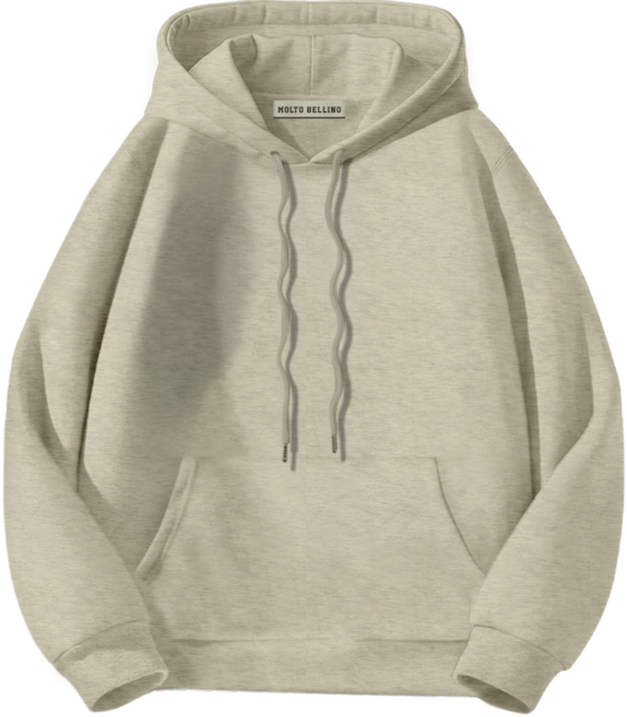 몰토벨리노 ST 스탠다드핏 무지 후드티