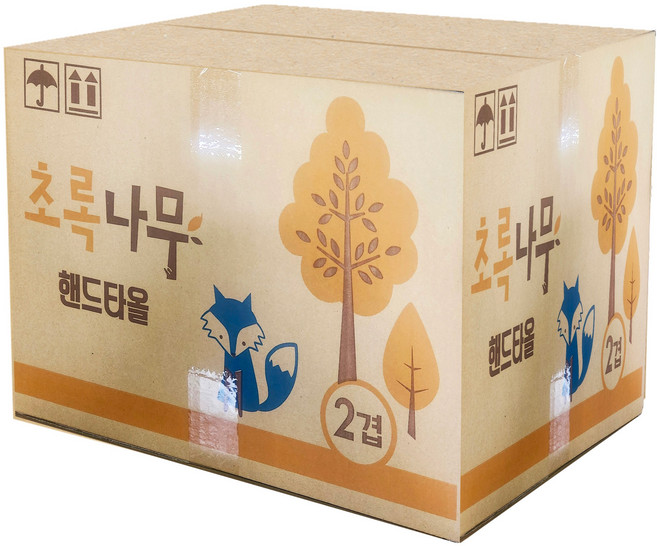 초록나무 천연펄프 핸드타올 4000매 / 2겹, 1개