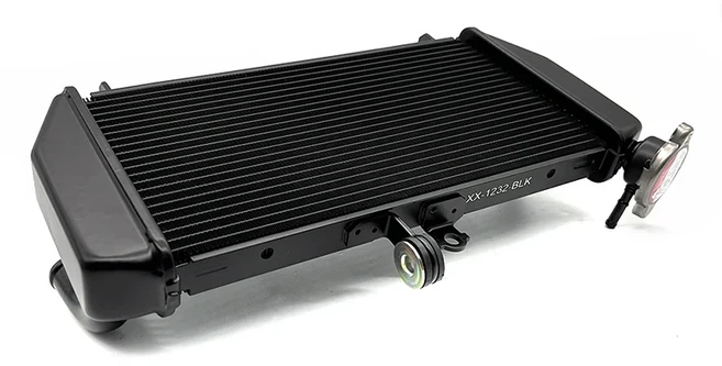 야마하 MT 03 YZF-R3 2015-2025 오토바이 알루미늄 엔진 라디에이터 냉각수 쿨러 탱크 시스템에 적합, 01 빠른  Mainland, 01 Black