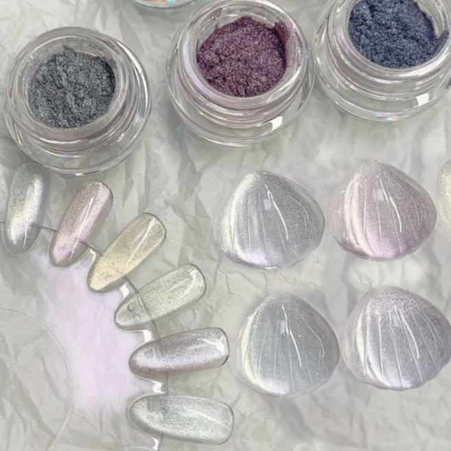 오로라 미러 자석파우더 6종 선택1, 옐로우, 1개, 옐로우