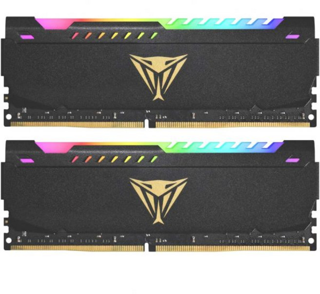 Patriot Memory패트리엇 바이퍼 스틸 RGB DDR4 64GB 2x32GB 3200MHz 키트 PVSR464G320C8K, 64GB (2x32GB) 3200MHz Kit