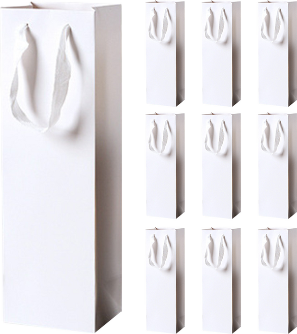 와이비비 프리미엄 와인 쇼핑백 싱글 10p, 화이트, 1세트