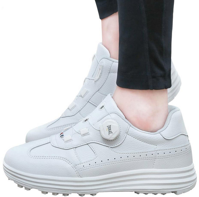 에버라스트 사은품 인솔 증정 국내제작 가죽 남성 다이얼 골프화 실내 연습용 스파이크리스 신발 레이시스 운동화 스니커즈 티포파이스M