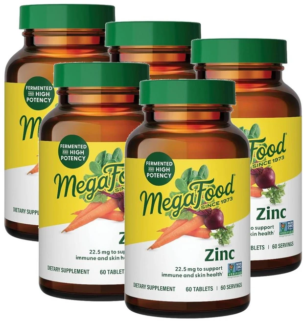메가푸드 징크 아연 MegaFood Zinc, 60정, 5개 - 쿠팡