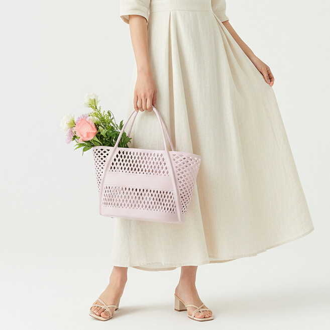 디베나 물빠지는 가벼운 목욕 바구니, 연핑크