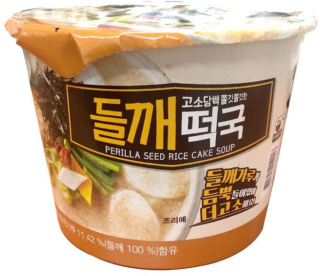칠갑농산 들깨떡국 즉석식품, 8개, 219g