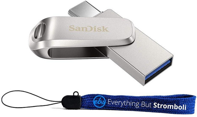 163544 SanDisk 256GB 울트라 듀얼 드라이브 럭스 USB 3.1 Type-C 플래시 드라이브 에이서 컨버터블 2-in-1 노트북 크롬북 스핀 713 Aspire