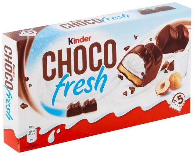 킨더 Kinder 초코 프레쉬 초코바 5개입 105g, 1개 - 쿠팡