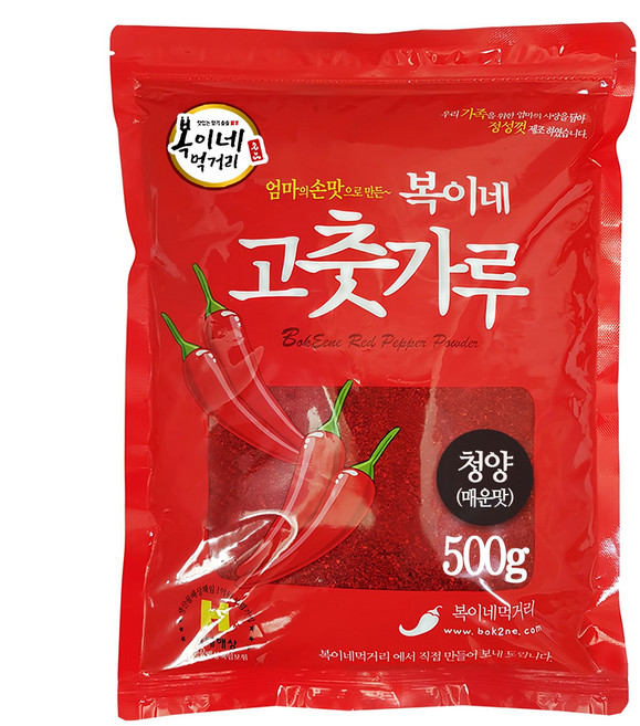복이네먹거리 청양 고춧가루 김치용, 1개, 500g