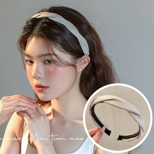 알리미스토리 여성 꼬임 꽈배기 머리띠 헤어밴드
