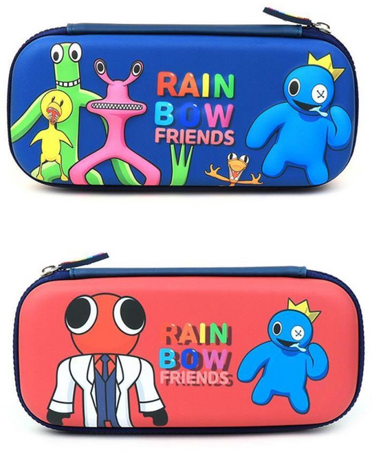 [보그보] 레인보우 프렘즈캐릭터 연필보관 수납 EVA 파우치 필통 초등 K2834 입학선물 초등학생, 1개, 필통 레인보우프렌즈EVA파우치(네이비)