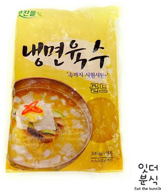 맛찬들 백미 골드냉면육수 340g x 30봉 냉면육수 30인분 개별포장, 30개