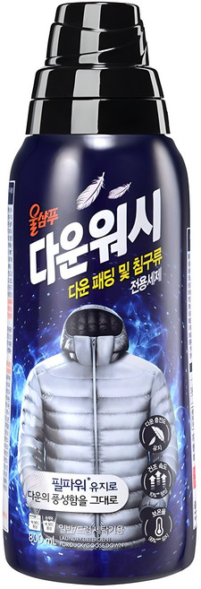 울샴푸 다운워시 본품, 800ml, 1개