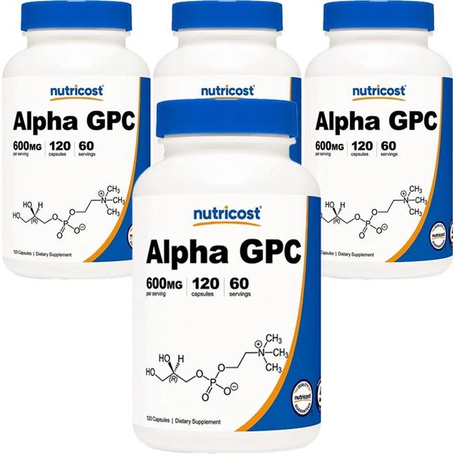 뉴트리코스트 알파 GPC 600mg 캡슐, 120정, 4개 - 쿠팡