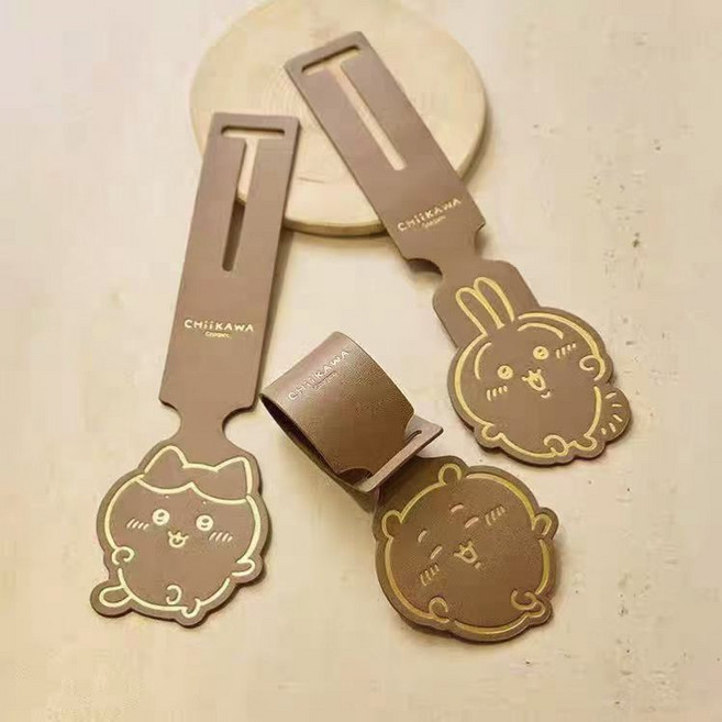 CHI KAWA 皮革通行李牌 可愛防丟吊牌掛牌, 1個, 三款都要