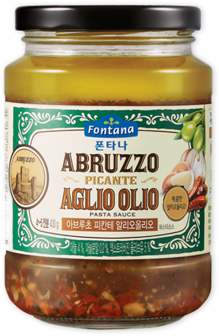 폰타나 아브루초 피칸테 알리오올리오 파스타소스, 430g, 12개