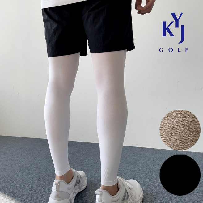 [김영주골프] 여름 남여공용 자외선차단 다리토시 냉감 쿨 골프 스포츠 DPMMSV05, 스킨, 1개