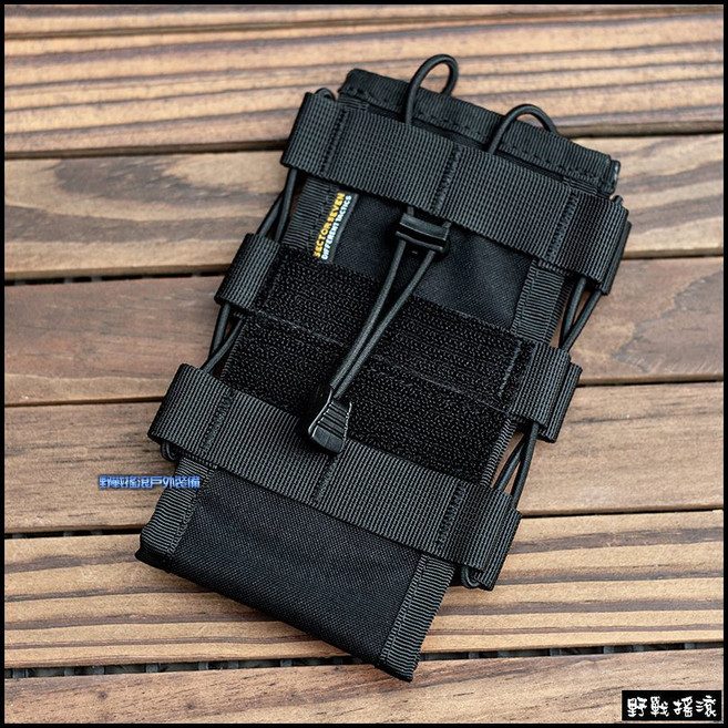 野戰搖滾 SECTOR SEVEN 袋熊快拔戰術手機袋, 黑色, 1個