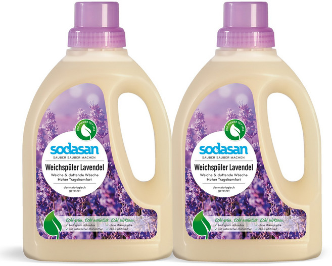 소다산 섬유유연제 라벤더향 750ml, 2개