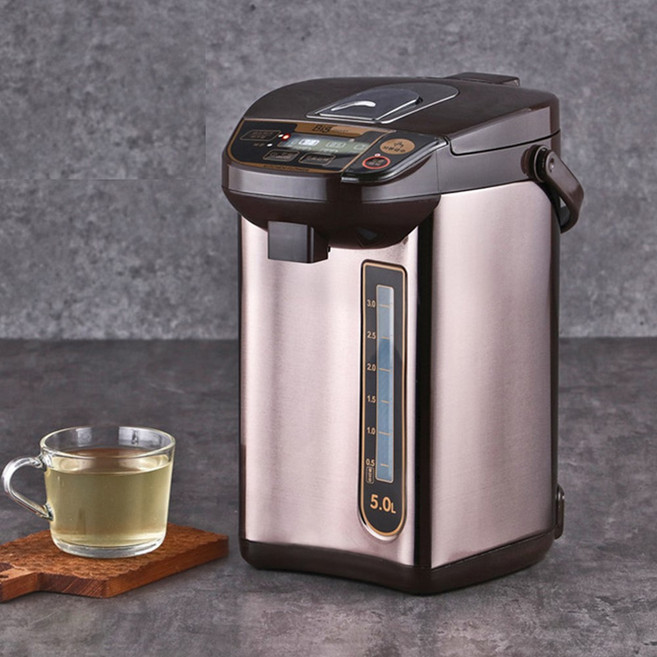 키친플라워 스마트 6단 온도조절 스텐 온수 급수 전기 보온포트 5L