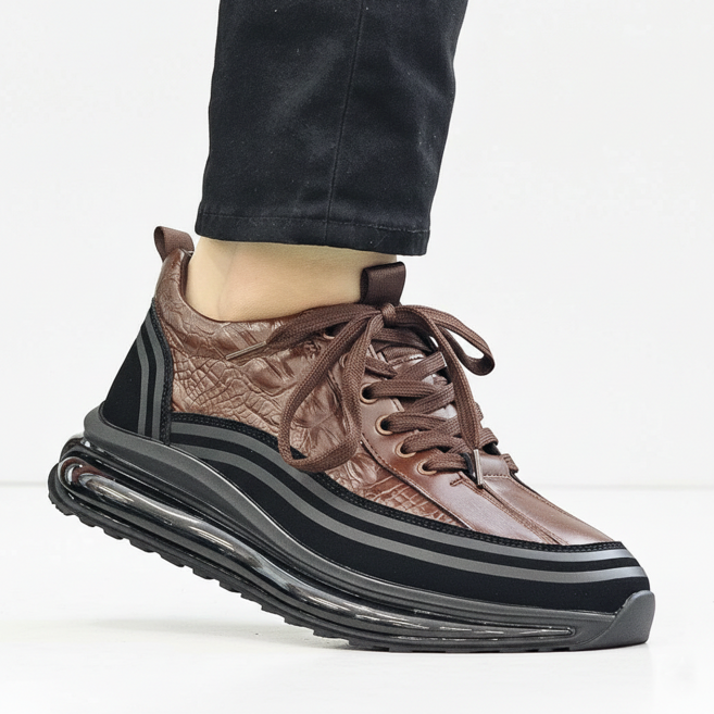 에버라스트 남성 발편한 스니커즈 5cm 에어 쿠션 경량 로우 논슬립 운동화 가죽 워킹화 신발 남성 가벼운 트레일 러닝화