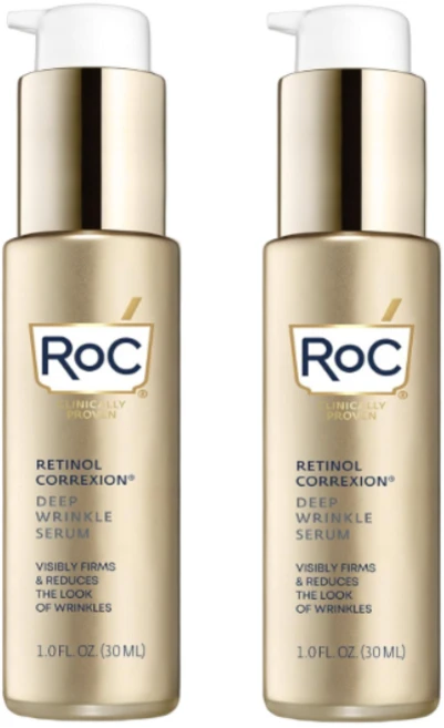 RoC Retinol Correxion Deep Wrinkle Face Serum 레티놀 코렉션 딥 링클 페이스 세럼, 30ml, 2개 - 쿠팡