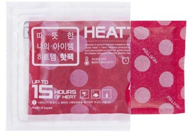 명진 핫팩 히트템 레드90g 20EA, 20개