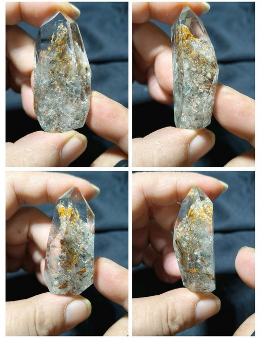 晶棋 隨型幽靈水晶1207 獨特造型 晶瑩剔透 2號 長55mm 36g, 1個, 2號  長55mm 36g