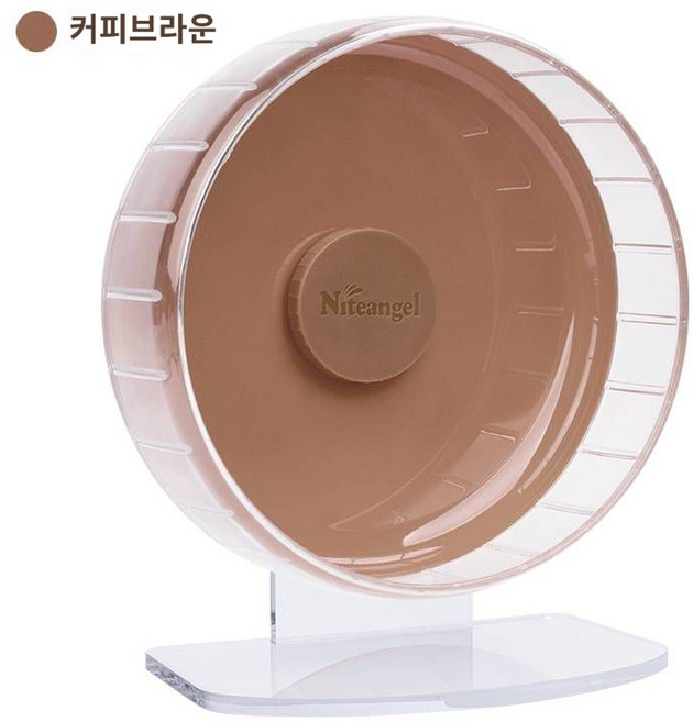 쳇바퀴 정글리안 휠 나이트엔젤 펄 사일런트 골든 햄스터, 브라운 L, 1개