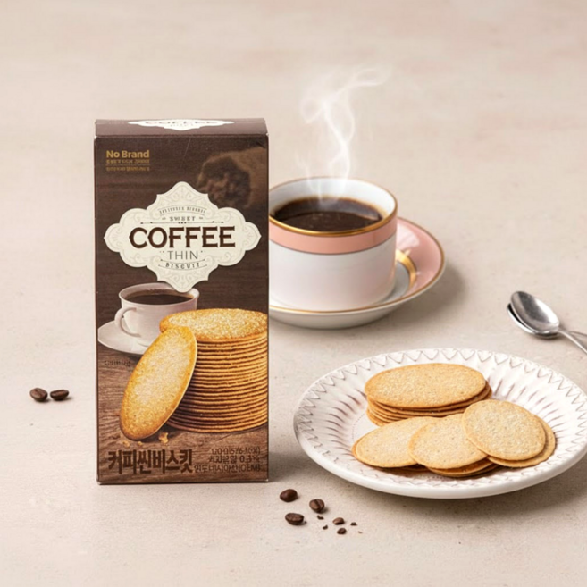 노브랜드 커피씬비스킷 120g, 1개, 노브랜드 커피씬 비스킷