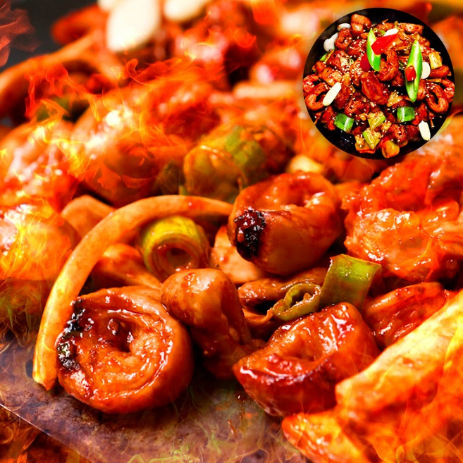 왕십리곱창 양곱창 삶은돼지곱창 마장동 곱창 막창 택배 납작막창 생곱창 밀키트 구이, 직화 양념 막창 180g, 1개, 180g