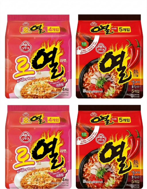 오뚜기 로제열라면 열라면, 18개