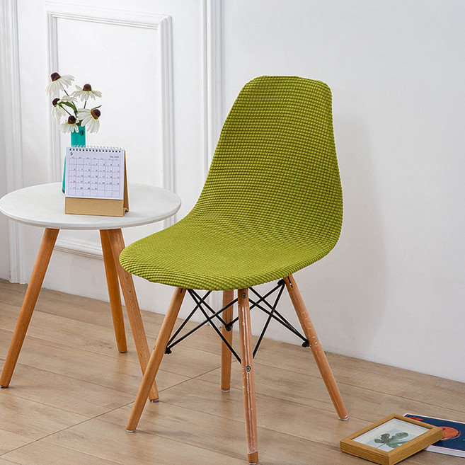 커버무드 와플 에펠 의자 커버 2P, 그린, 1개