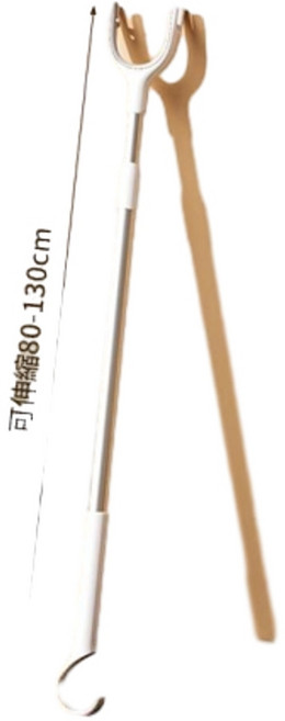 頂天立地金屬衣架, 灰色 可伸縮80 - 130cm 強力承重